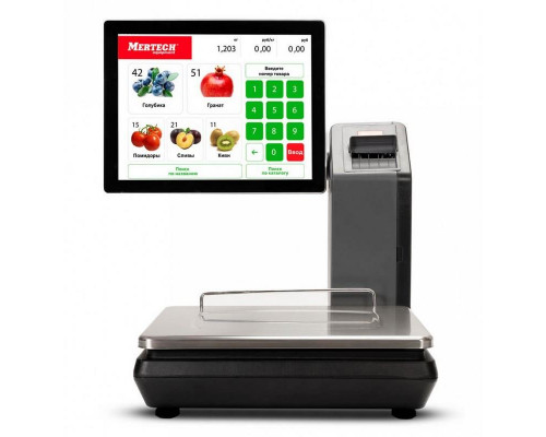 Весы с печатью этикеток Mertech M-ER 725 PM-15.2 "SELFPRINT" (15", USB/Ethernet/WiFi)