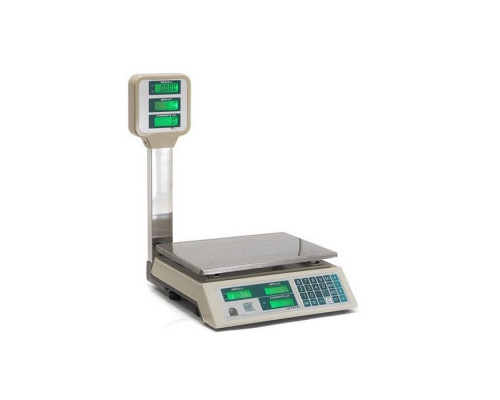 Весы торговые Штрих-М М7ТC 15-2.5 ДА, LCD вер.3.2 (со стойкой)