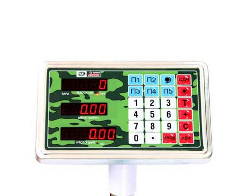 Весы напольные торговые МИДЛ МП 300 МЖА Ф-3 (50/100; 400х400; нерж.) "Красная армия"