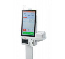 Касса самообслуживания АТОЛ КСО 3210 (21.5", J6412, SSD, 4G/128G, Без ОС, сканер Mindeo, Indicator light, держ. EFT/принтер, наст. подставка)