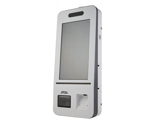 Касса самообслуживания АТОЛ КСО 3215 (21,5", J6412, SSD, 4/128GB, без Wi-Fi, без ОС, Mindeo, Ind., Кр. пин-пад, Кр. ФР, Наст. ст.)