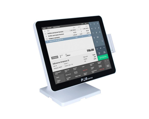 Сенсорный терминал 15" POSCenter Atlas (PCAP, J4125, 8/128Gb, MSR, Белый, Win)