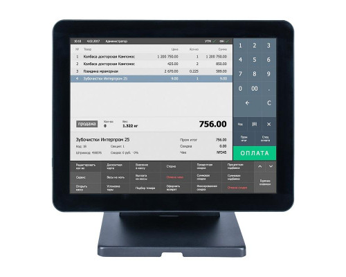 Сенсорный терминал 15" POSCenter Atlas (J4125, 4/128Gb, MSR, без ОС)